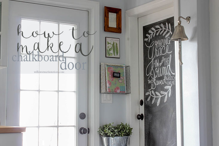 An Easy DIY Chalkboard Door