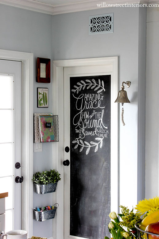 How to Paint a Chalkboard Door