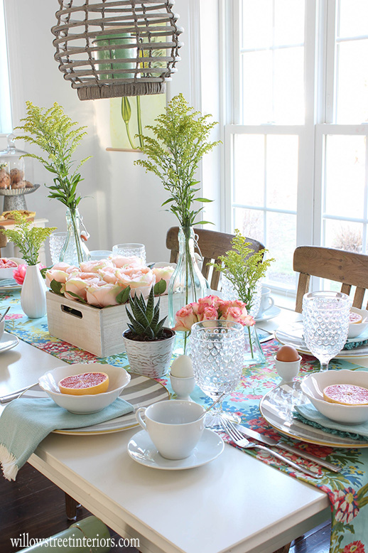 A Colorful, Spring Tablescape