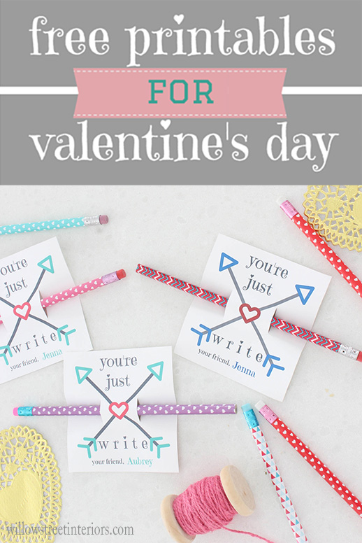 Free {And Easy} Valentine’s Day Printables