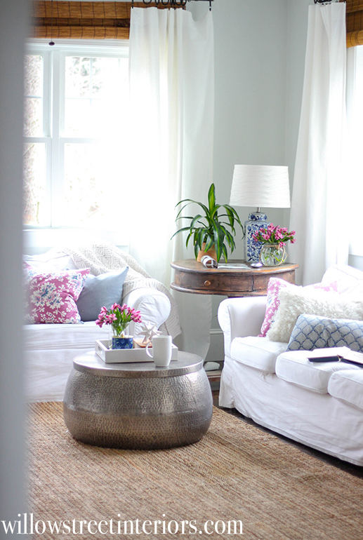 Simple Spring Living Room Changes