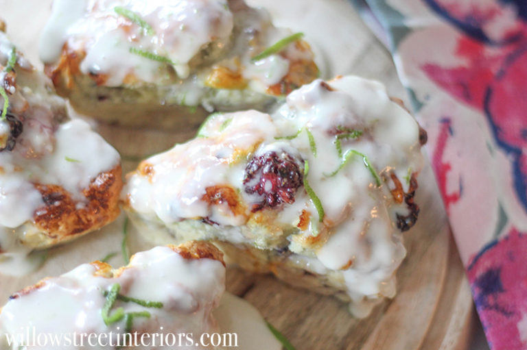 Blackberry Lime Scones {Gluten Free or Not}