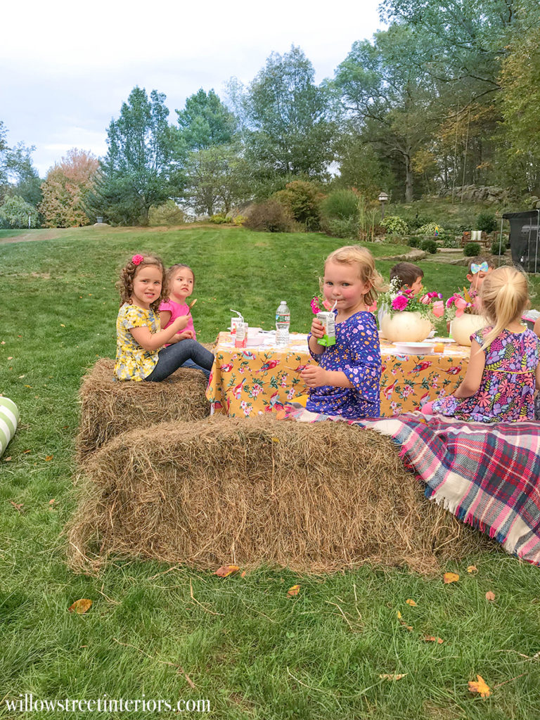 girls fall themed birthday party idea