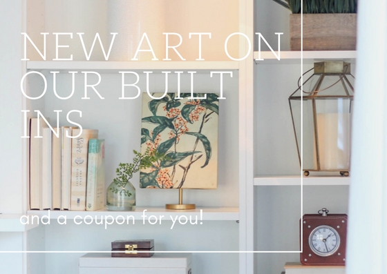 New Art on Our Bookshelves {And a 75% Off Coupon Code!}