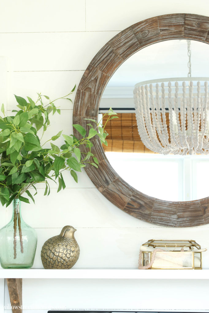 simple spring mantel idea