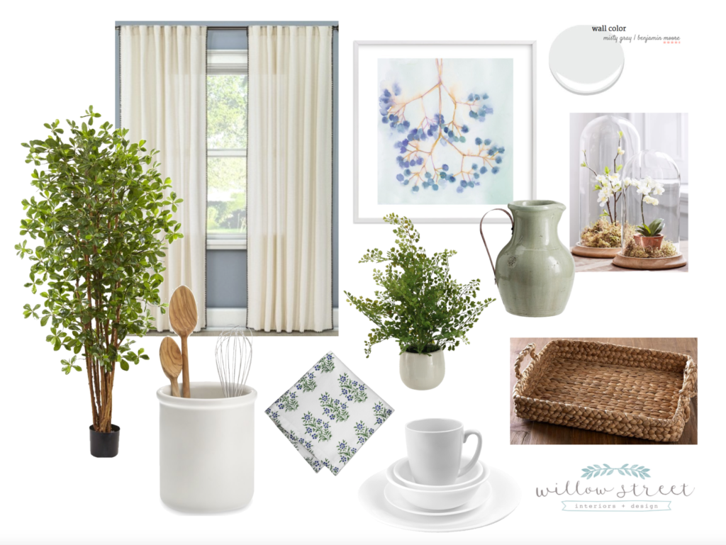 dining nook mood board