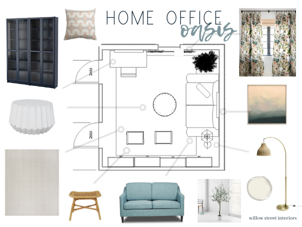 Home Office/Restful Retreat Design Reveal