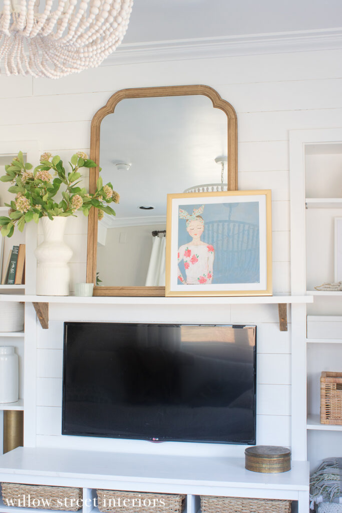 Seasonal Simplicity Spring Mantel Decorating Idea