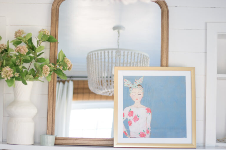 Seasonal Simplicity Series {Spring Mantel}