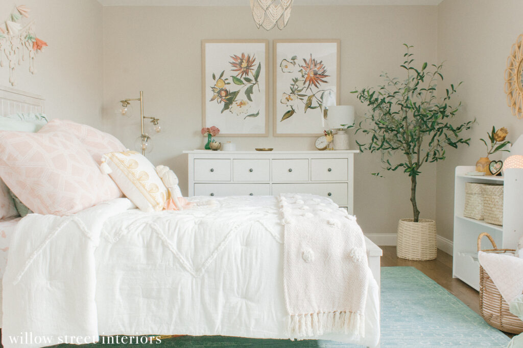 Fun Bohemian Girls Room Reveal