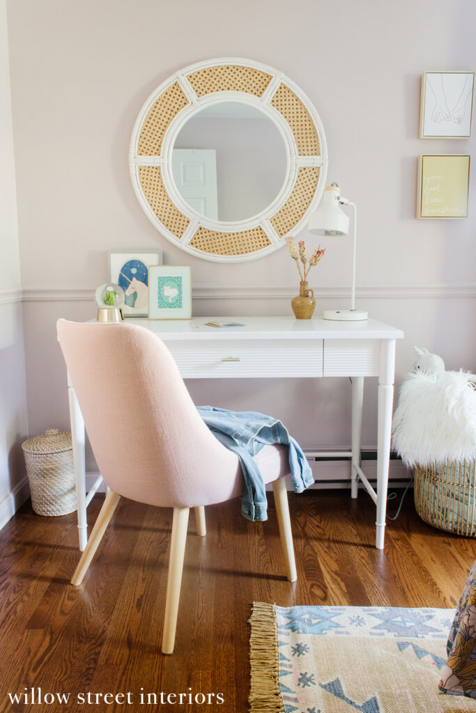 Earthy and Feminine Girls Room Reveal