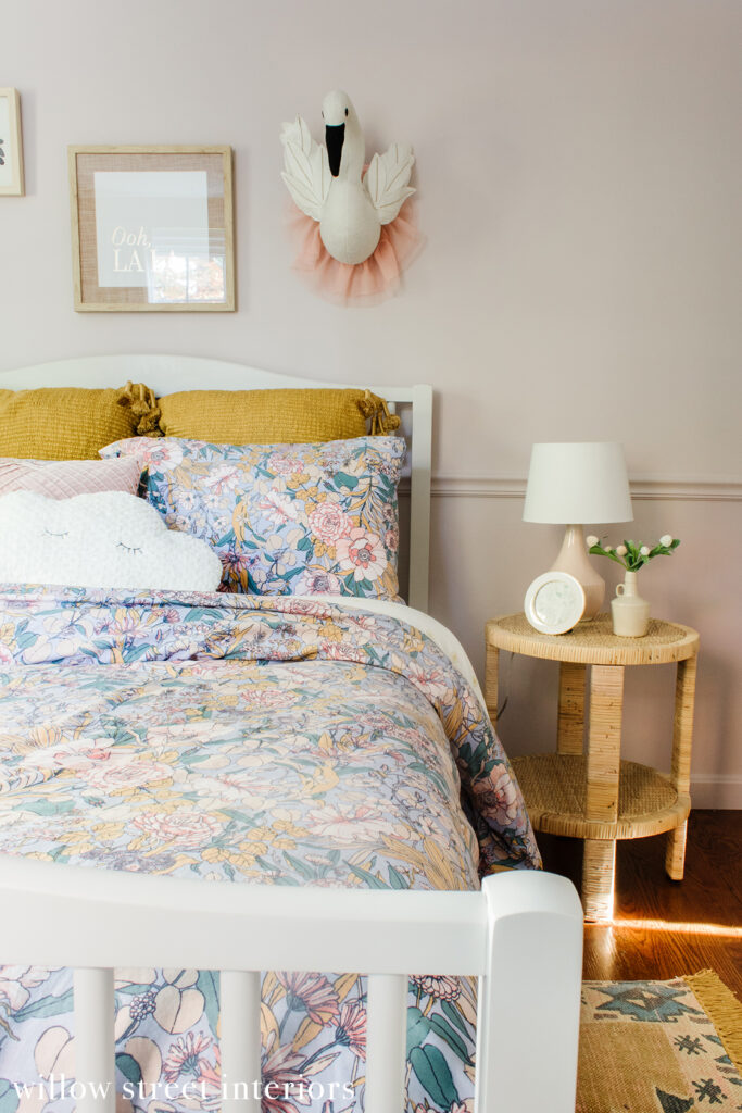 Earthy and Feminine Girl's Room Reveal