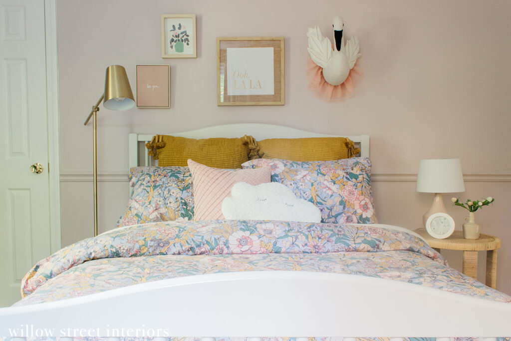 Earthy and Feminine Girl's Room Reveal