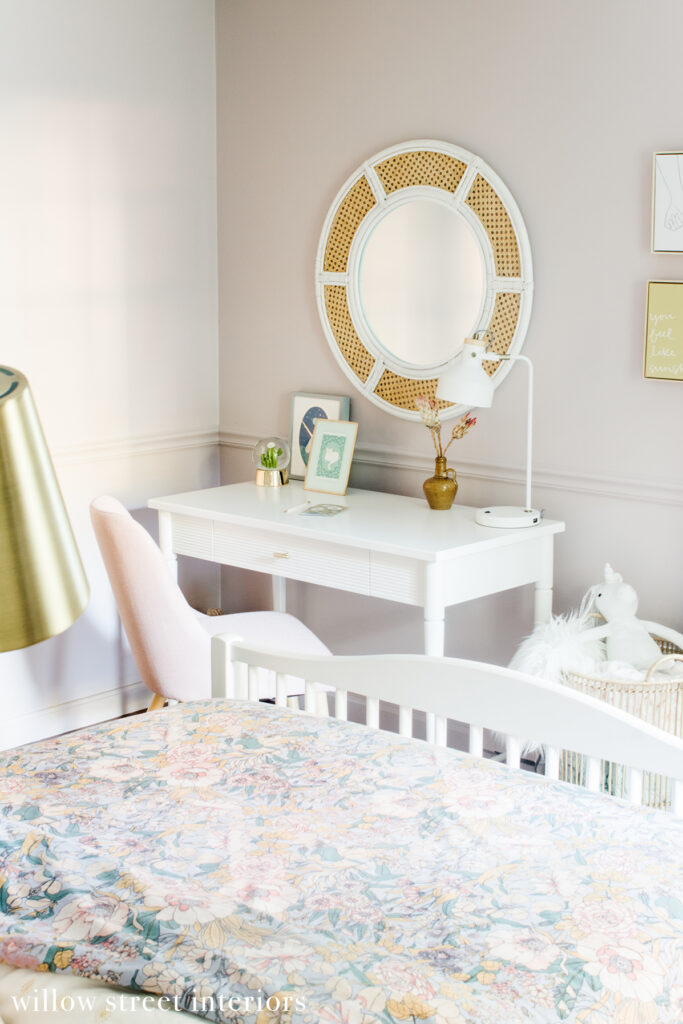 Earthy and Feminine Girl's Room Reveal